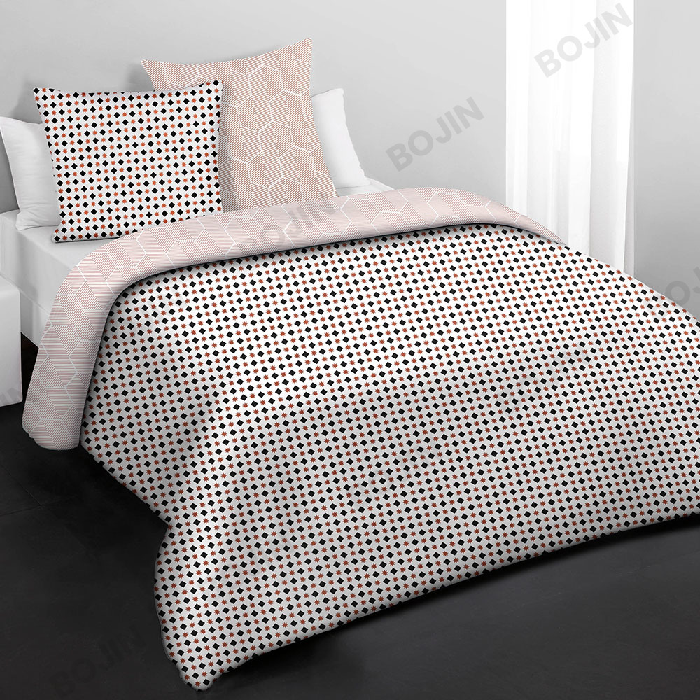 Juego de cama edredón de microfibra estampada 100% poliéster